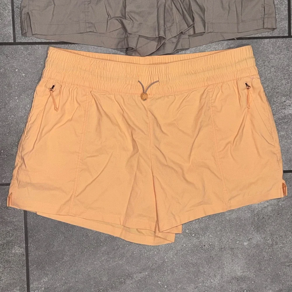 Avalanche Outdoor Supply Hiking Shorts Womens XL Tan Peach 2 Pk CA546R3 NWT - Picture 2 of 12